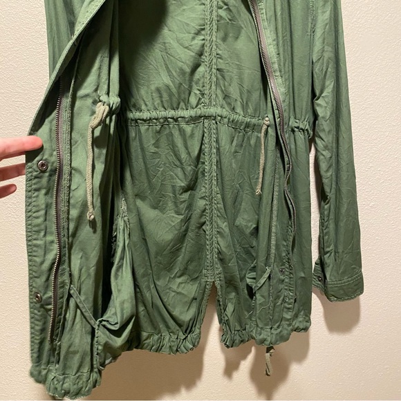 Jessica Simpson Maternity Jacket Size small olive green utility jacket anorak - Picture 6 of 10